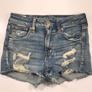 American Eagle High Waisted Denim Shorts